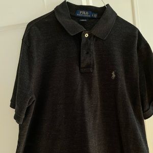 Ralph Lauren Black Cotton Polo